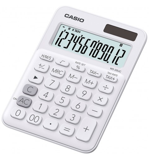 Casio MS-20UC-WE calculadora Escritorio Calculadora básica Blanco