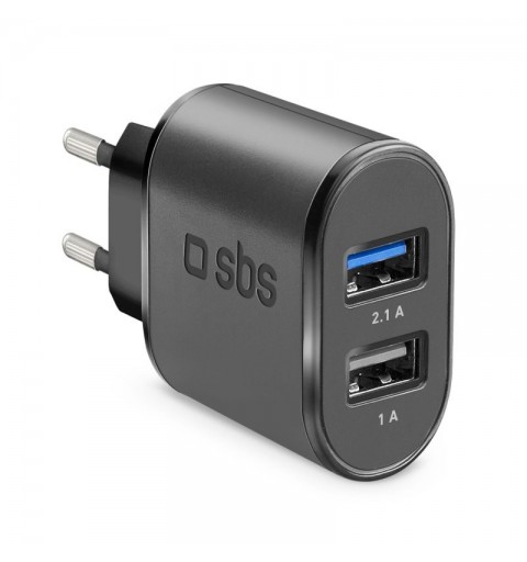 SBS TETR2USB21AFAST chargeur d'appareils mobiles Noir Intérieure