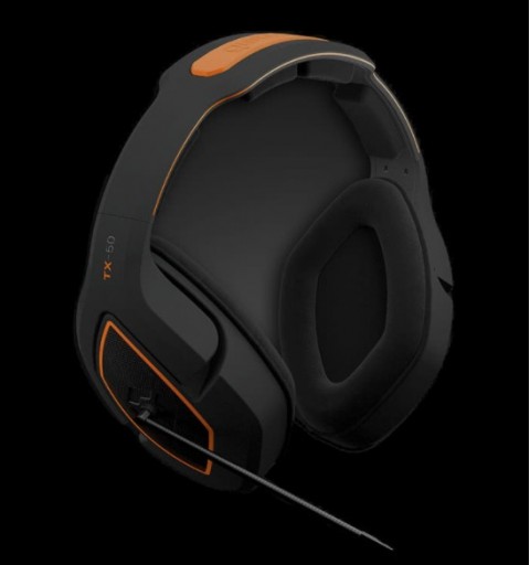 Gioteck TX-50 Auriculares Alámbrico Diadema Juego Negro, Naranja