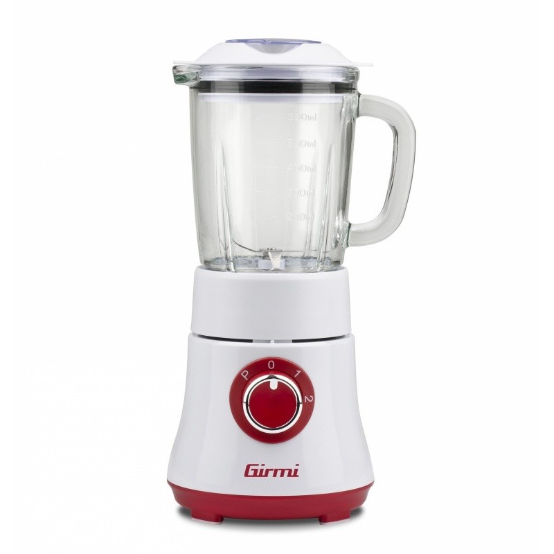 Girmi FR23 0,6 L Batidora de vaso 300 W Rojo, Transparente, Blanco