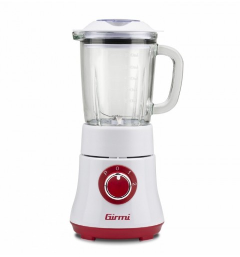 Girmi FR23 0,6 L Mélangeur de table 300 W Rouge, Transparent, Blanc