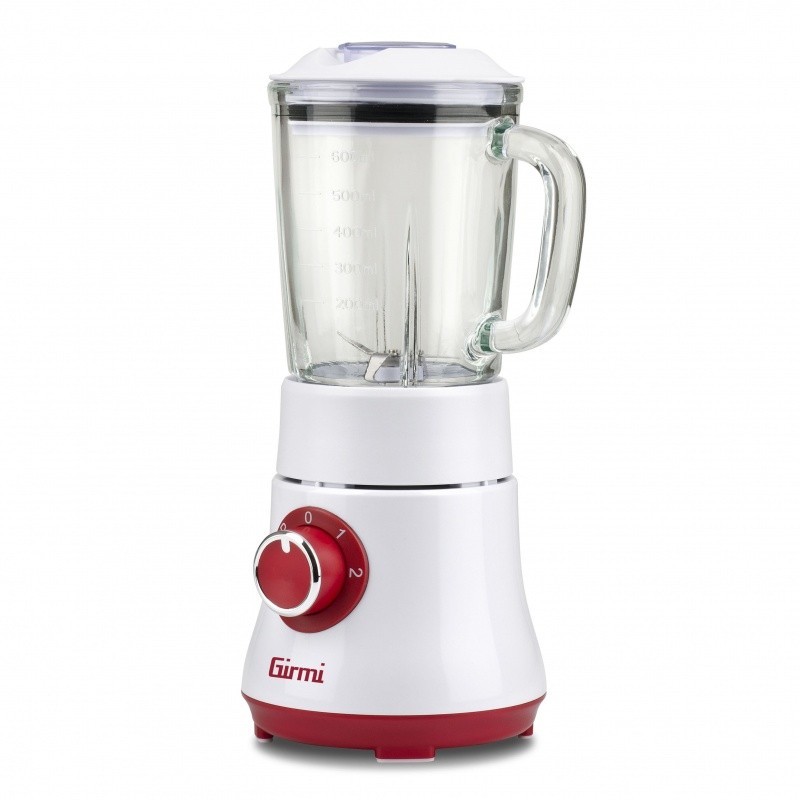 Girmi FR23 0,6 L Batidora de vaso 300 W Rojo, Transparente, Blanco