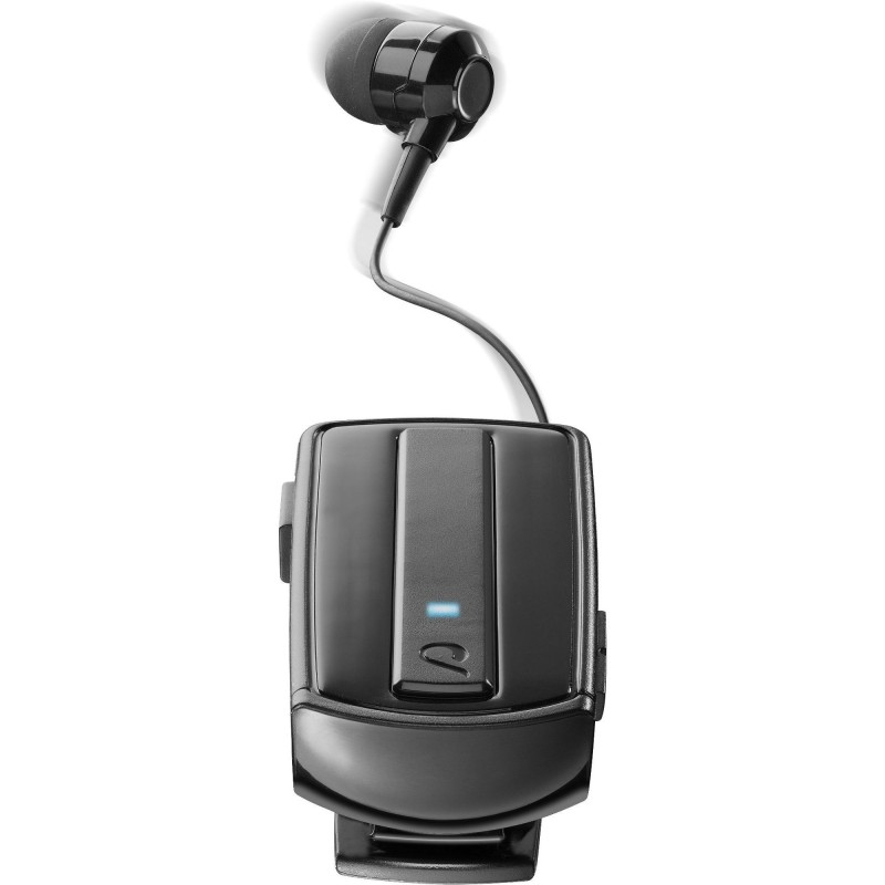Cellularline ROLLER CLIP HEADSET IN-EAR Auricolare in-ear con cavo riavvolgibile e clip BluetoothВ senza fili