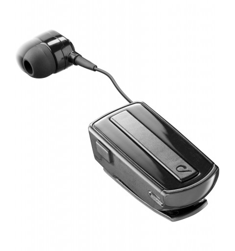 Cellularline ROLLER CLIP HEADSET IN-EAR Auricolare in-ear con cavo riavvolgibile e clip BluetoothВ senza fili