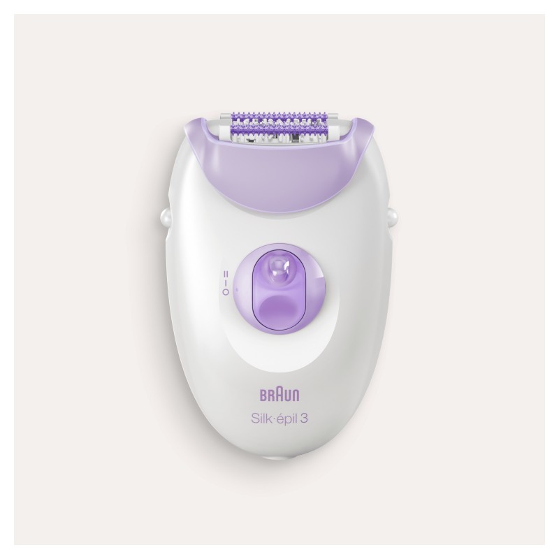 Braun Silk-épil 3 -170, Epilatore Donna Per La Rimozione Duratura Dei Peli - Bianco Viola