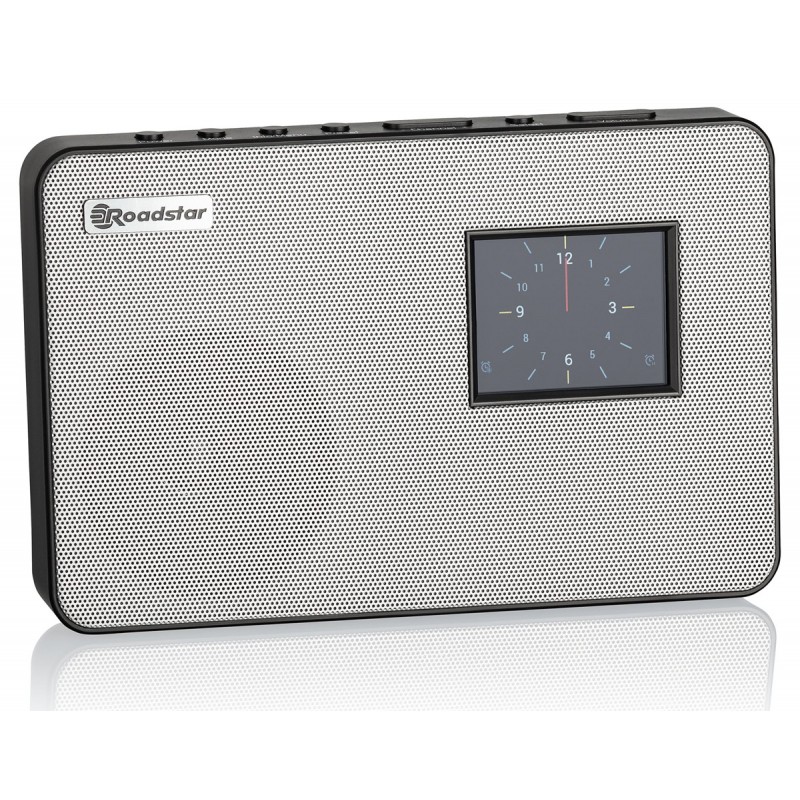 Roadstar HRA-590D+ SL radio Reloj Analógico y digital Negro, Plata