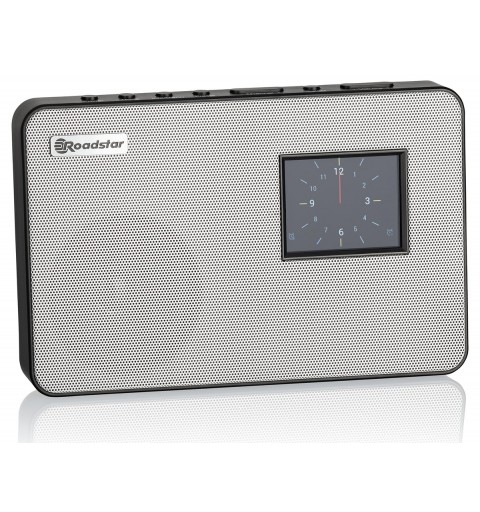 Roadstar HRA-590D+ SL radio Reloj Analógico y digital Negro, Plata