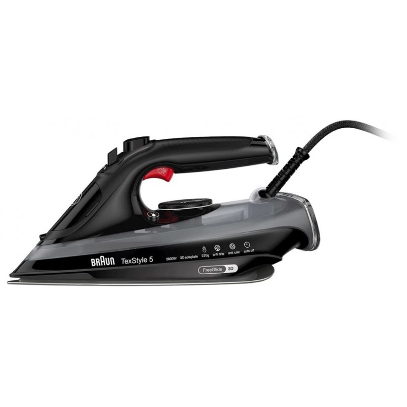 Braun TexStyle 5 SI 5088 BK Plancha vapor-seco EloxalPlus soleplate 2800 W Negro