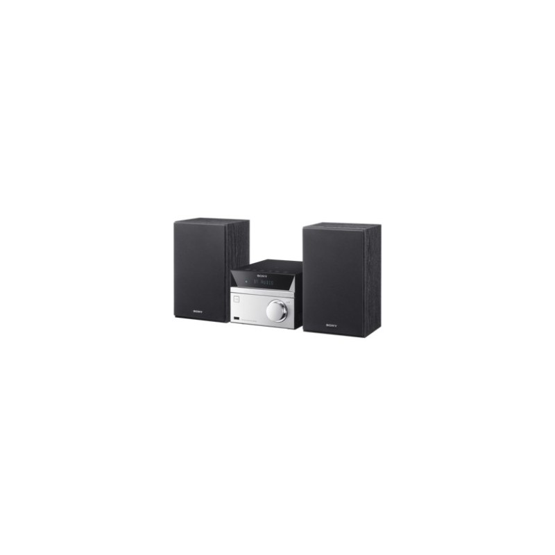 Sony CMT-SBT20B 12 W Black, Silver