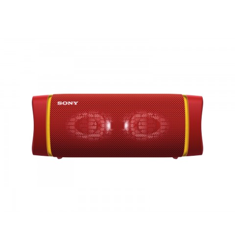 Sony SRS XB33 - Speaker bluetooth waterproof, cassa portatile con autonomia fino a 24 ore e effetti luminosi (Rosso)