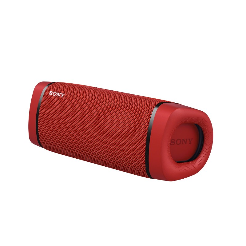 Sony SRS XB33 - Speaker bluetooth waterproof, cassa portatile con autonomia fino a 24 ore e effetti luminosi (Rosso)