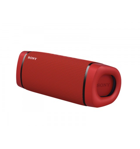 Sony SRS XB33 - Speaker bluetooth waterproof, cassa portatile con autonomia fino a 24 ore e effetti luminosi (Rosso)