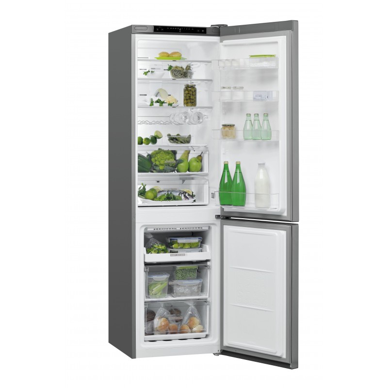 Whirlpool W7 931A OX fridge-freezer Freestanding 371 L D Stainless steel