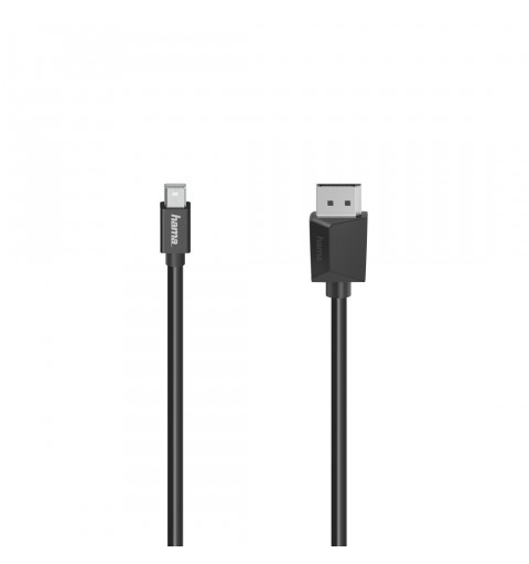 Hama 00200710 DisplayPort cable 1.5 m Mini DisplayPort Black