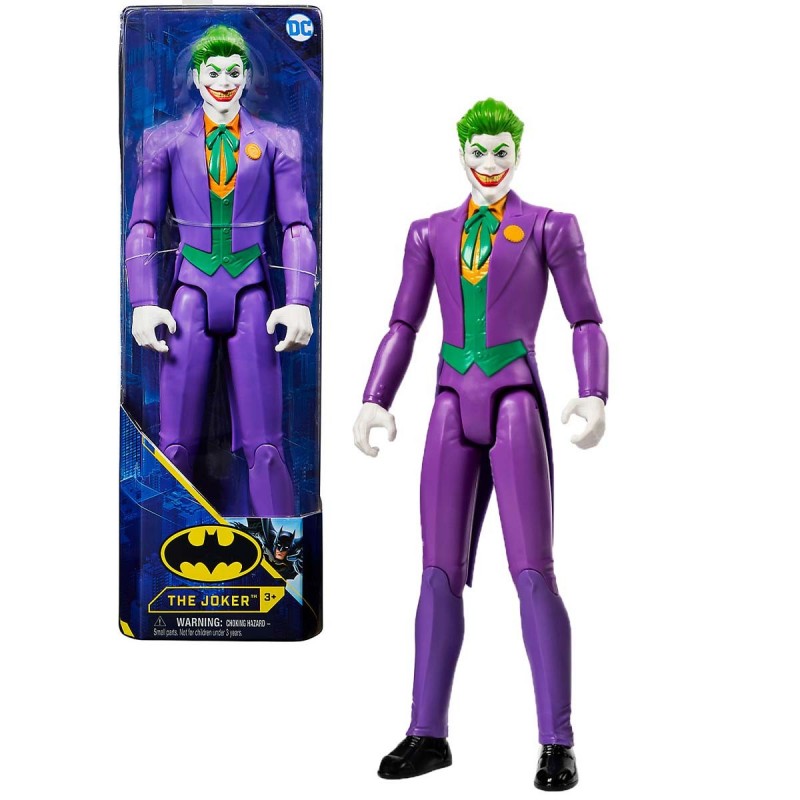 DC Comics BATMAN - JOKER FIGURA 30 CM - - Joker Muñeco 30 cm Articulado - 6063093 - Juguete Niños 3 Años +