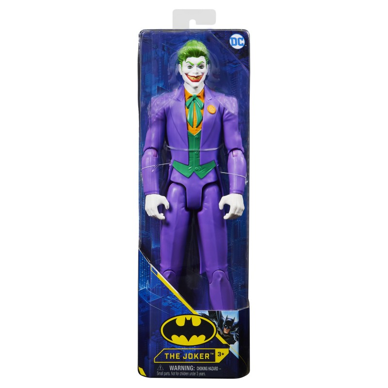 DC Comics BATMAN, 12-Inch THE JOKER Action Figure, Kids Toys for Boys Aged 3 and up