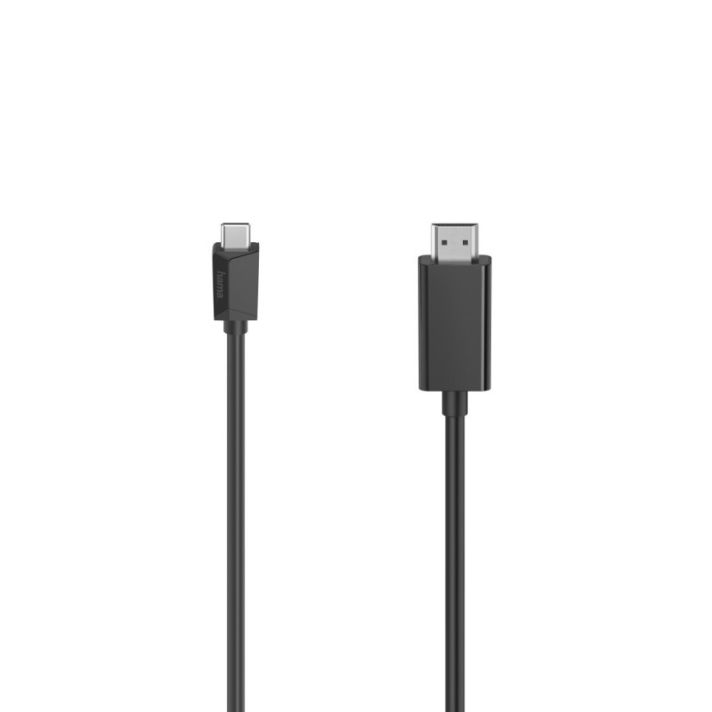 Hama 00200718 câble USB 1,5 m USB C HDMI Type A (Standard) Noir