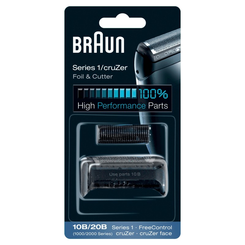 Braun Series 1 10B Electric Shaver Head Replacement Cassette – Black