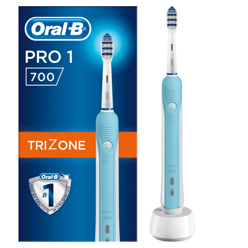 Oral-B TriZone 700 Adulte Brosse à dents rotative oscillante Bleu