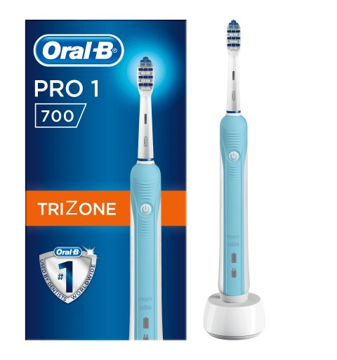 Oral-B TriZone 700 Adult Rotating-oscillating toothbrush Blue