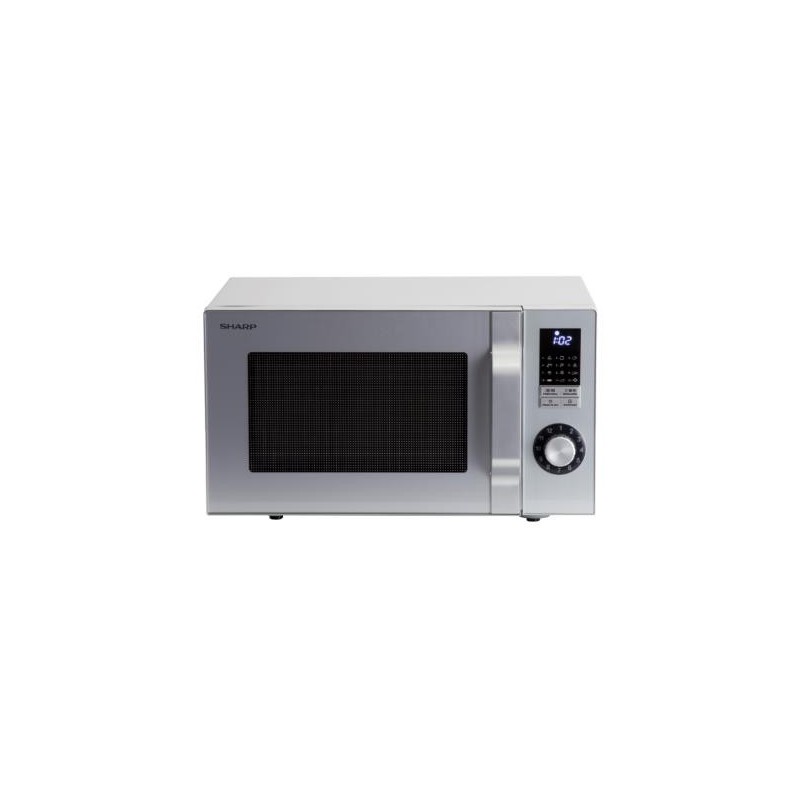 Sharp Home Appliances R644S Mikrowelle Arbeitsplatte Kombi-Mikrowelle 23 l 900 W Silber