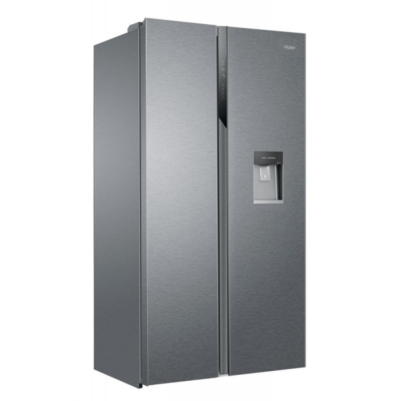 Haier SBS 90 Serie 3 HSR3918EWPG frigo américain Autoportante 521 L E Argent