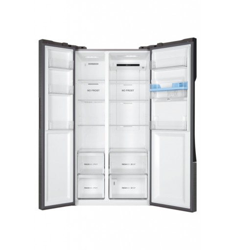 Haier SBS 90 Serie 3 HSR3918EWPG side-by-side refrigerator Freestanding 521 L E Silver