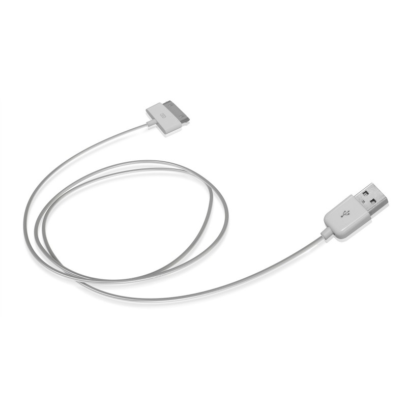 SBS LTHL006 cable de teléfono móvil Blanco 1 m USB A Apple 30-pin