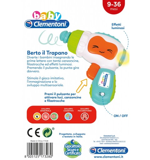 Clementoni The Drill baby hanging toy