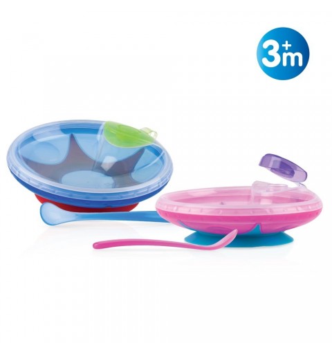 Nuby ID5342 toddler feeding set Assorted colours