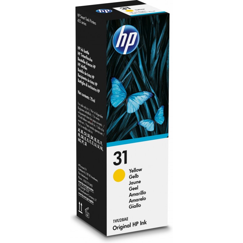 HP 31 70-ml Yellow Original Ink Bottle Originale