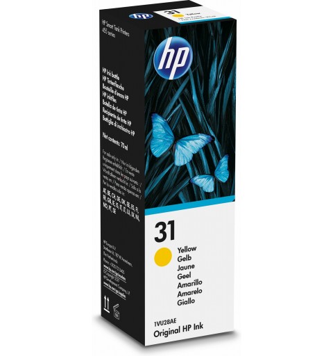 HP 31 70-ml Yellow Original Ink Bottle Originale