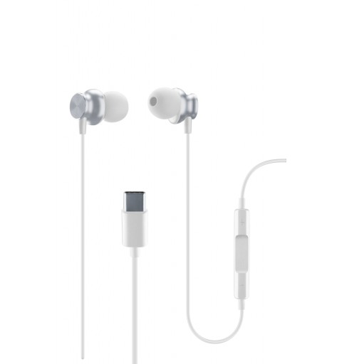 Cellularline Sparrow - USB-C Auricolari stereo in-ear con microfono e remote control Bianco