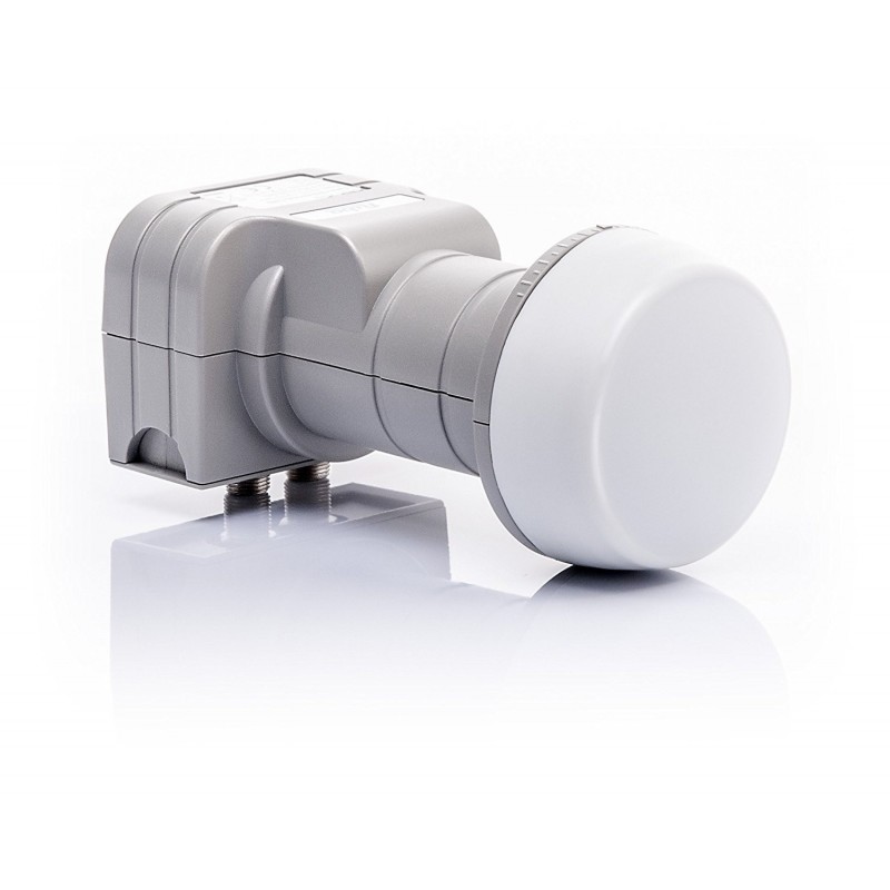 TELE System Twin 2 convertisseur abaisseur de fréquence Low Noise Block (LNB) Gris, Blanc