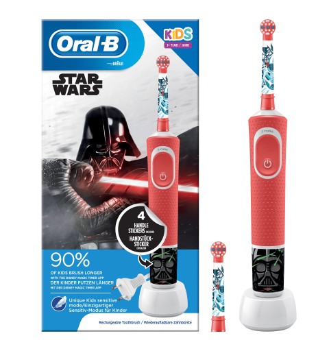 Oral-B 80324392 brosse à dents électrique Enfant Rouge