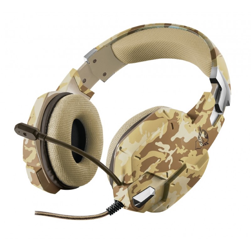 Trust GXT 322D Carus Casque Avec fil Arceau Jouer Camouflage