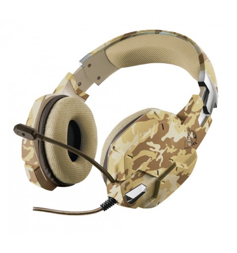 Trust GXT 322D Carus Casque Avec fil Arceau Jouer Camouflage