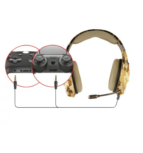 Trust GXT 322D Carus Auriculares Alámbrico Diadema Juego Camuflaje