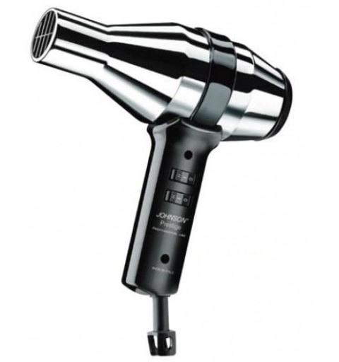 JOHNSON ELETTRODOMESTICI PRESTIGE asciuga capelli 1600 W Nero, Cromo