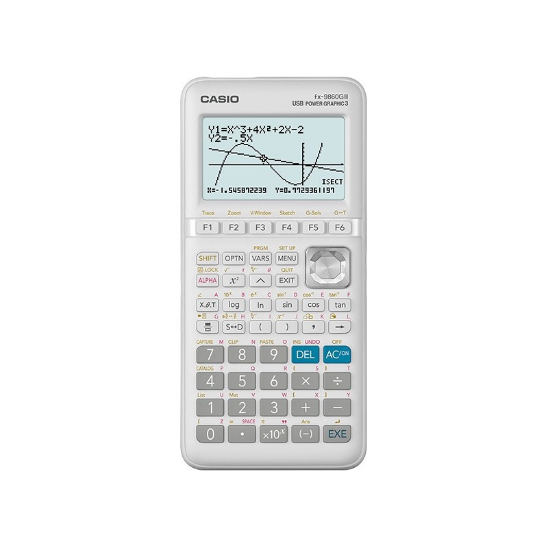 Casio FX-9860GIII calculatrice Poche Calculatrice graphique Blanc