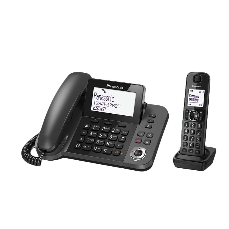 Panasonic KX-TGF320E Telefon DECT-Telefon Anrufer-Identifikation Schwarz