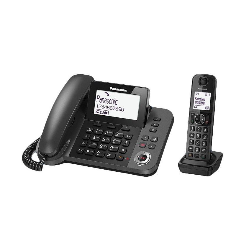 Panasonic KX-TGF320E teléfono Teléfono DECT Identificador de llamadas Negro