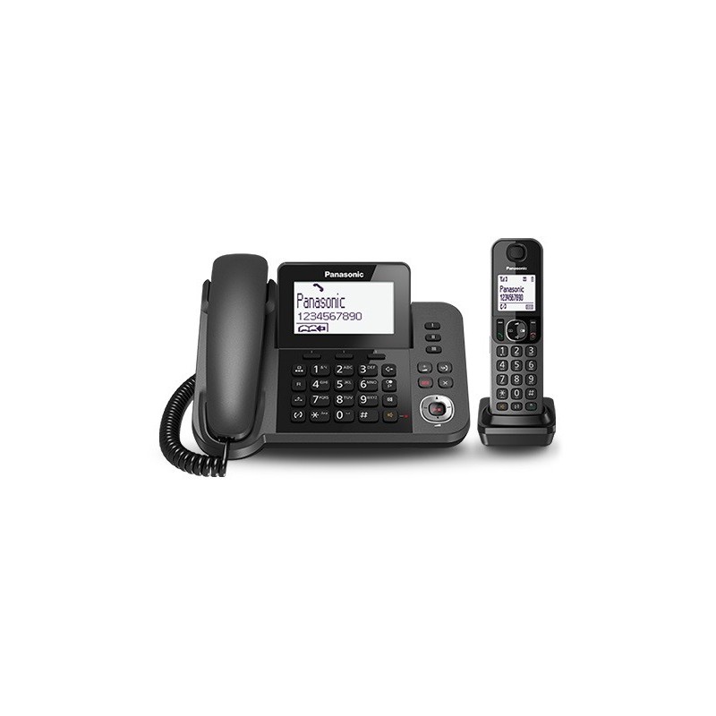 Panasonic KX-TGF320E teléfono Teléfono DECT Identificador de llamadas Negro