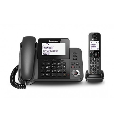 Panasonic KX-TGF320E teléfono Teléfono DECT Identificador de llamadas Negro