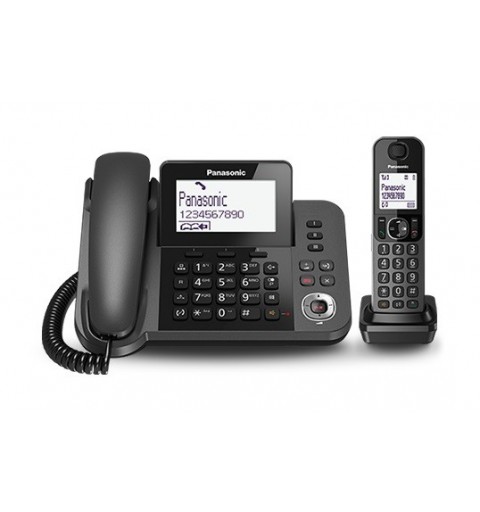 Panasonic KX-TGF320E telefono Telefono DECT Identificatore di chiamata Nero