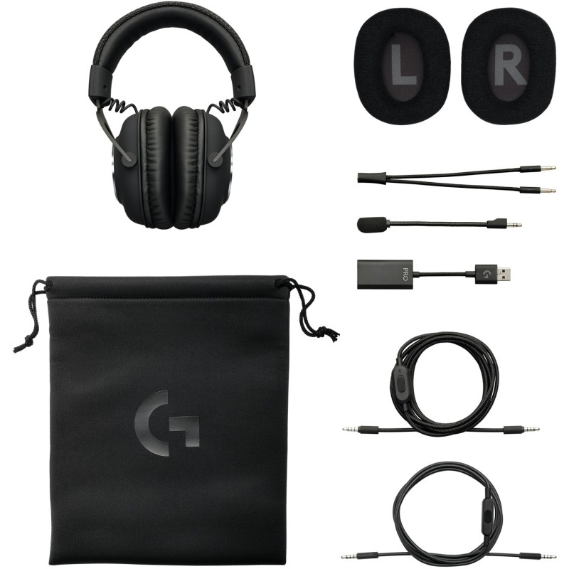 Logitech G G PRO X Gaming Headset Auricolare Cablato A Padiglione Giocare Nero