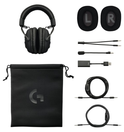 Logitech G G PRO X Gaming Headset Kopfhörer Verkabelt Kopfband Schwarz