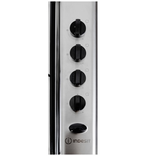 Indesit PAA 642 IX I Acier inoxydable Intégré (placement) 58 cm Gaz 4 zone(s)