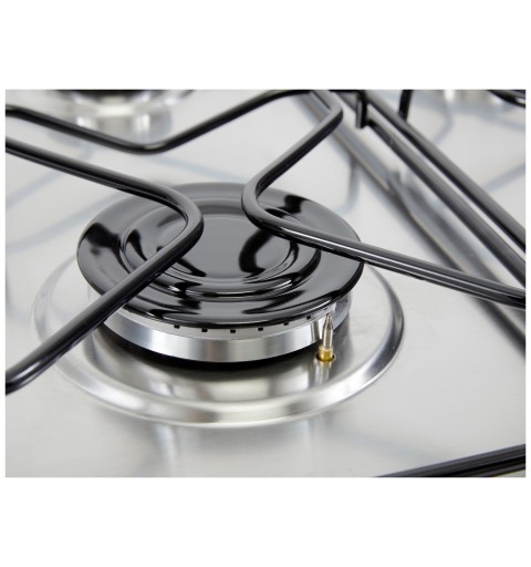 Indesit PAA 642 IX I Acier inoxydable Intégré (placement) 58 cm Gaz 4 zone(s)