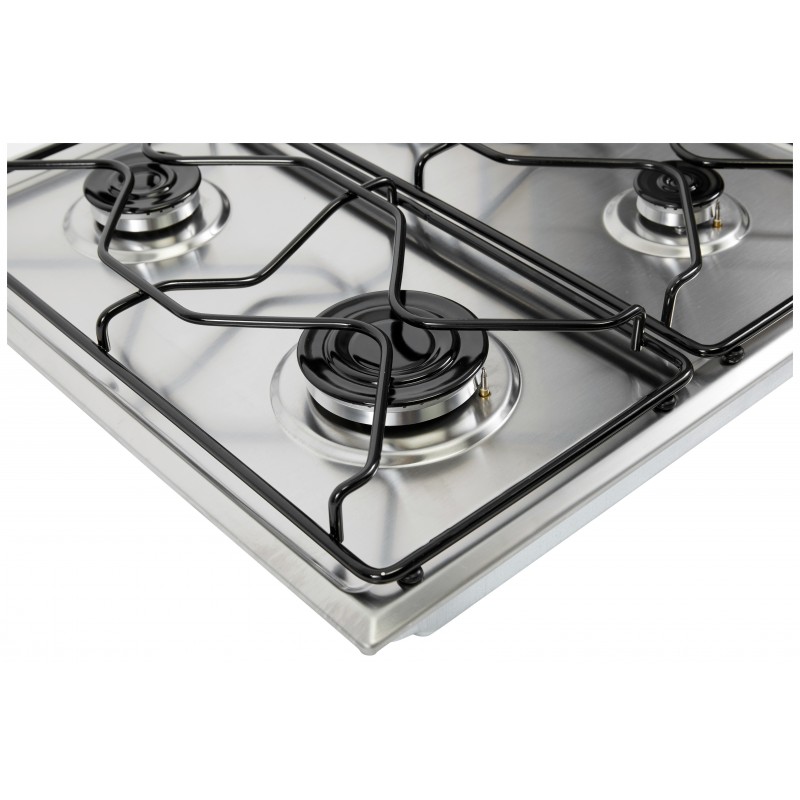 Indesit PAA 642 IX I Acier inoxydable Intégré (placement) 58 cm Gaz 4 zone(s)